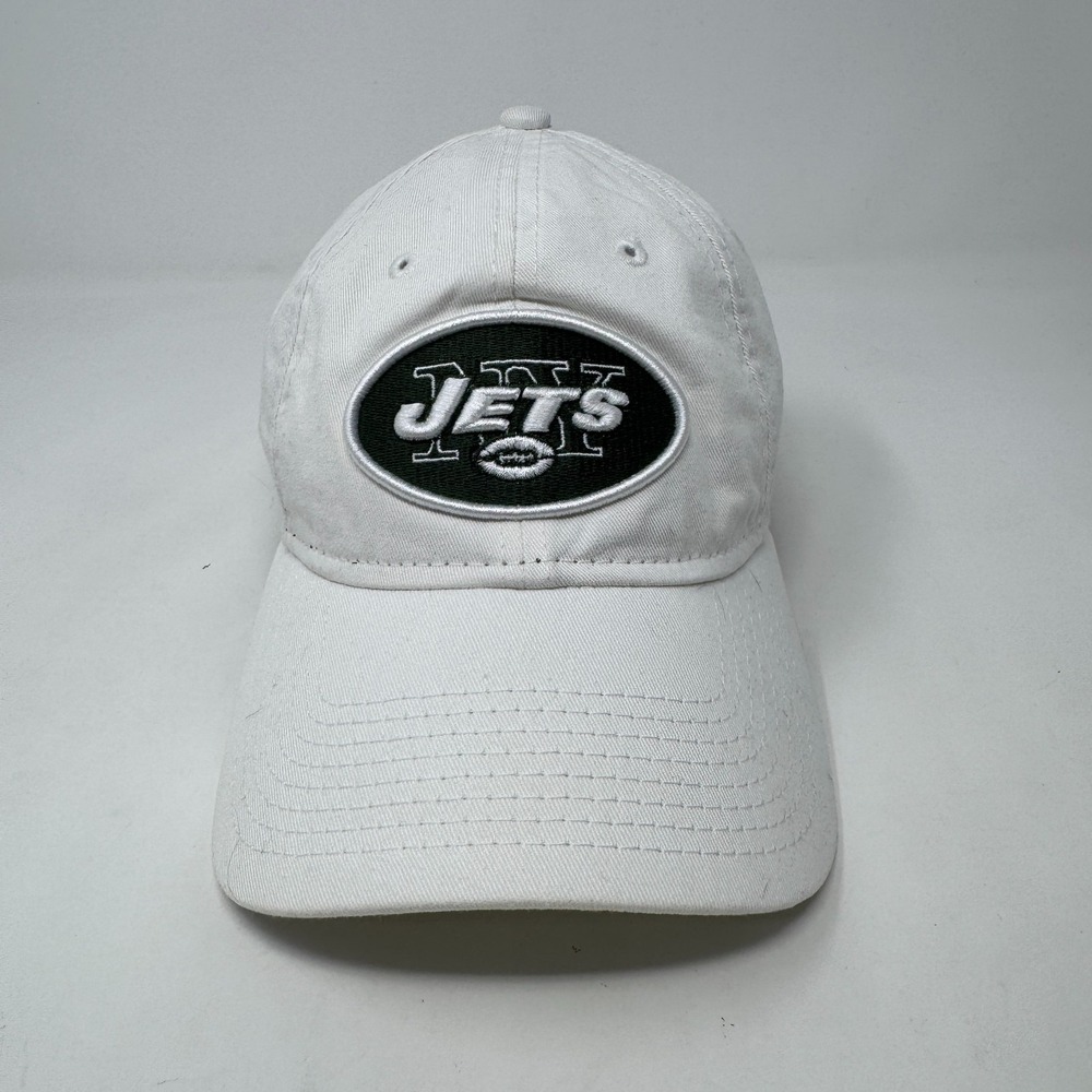 New York Jets NFL New Era 9Twenty Adjustable Strapback Hat Cap White Women's